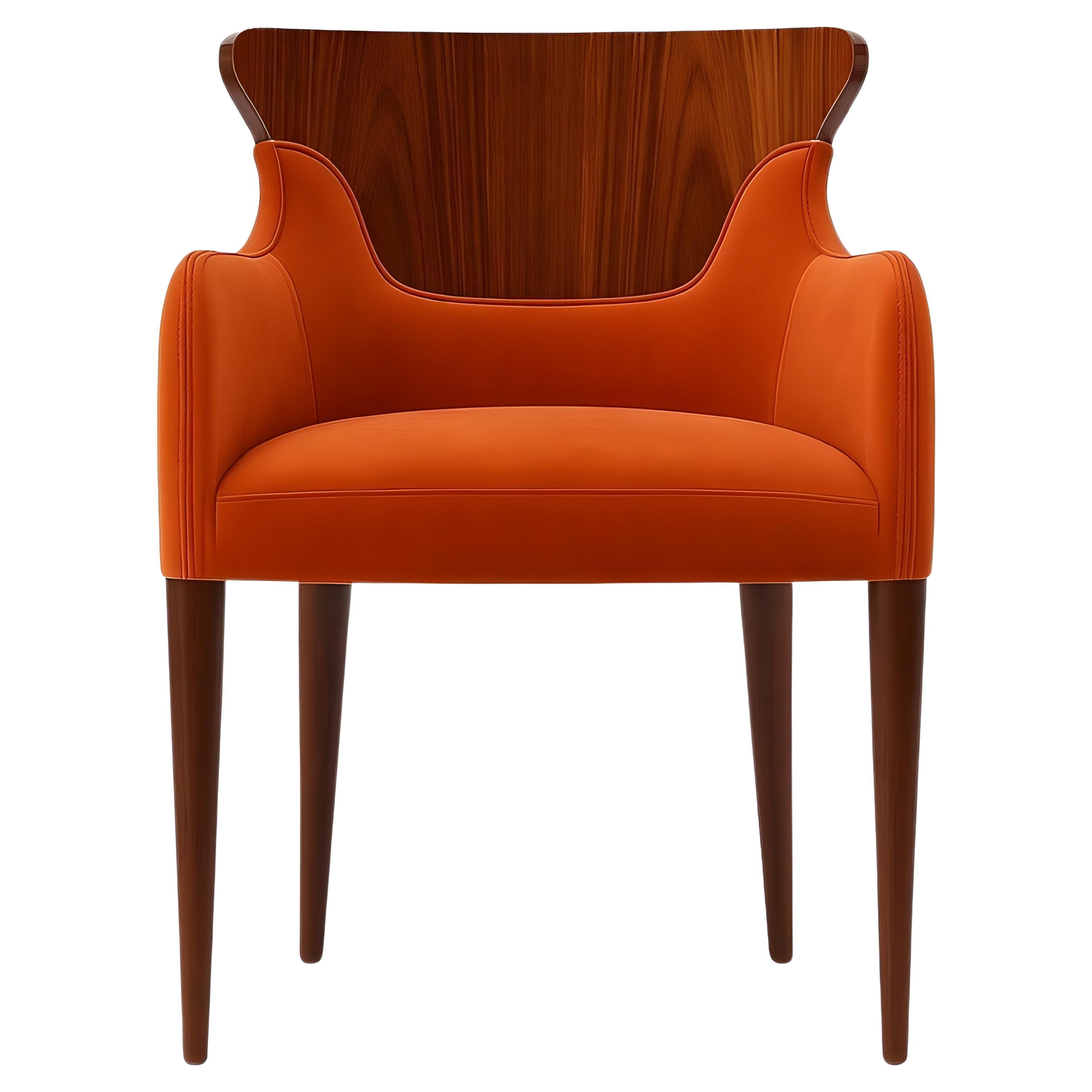 Corset Dining Chair, Sculptural Contemporary Velvet Chair with a Classic Twist