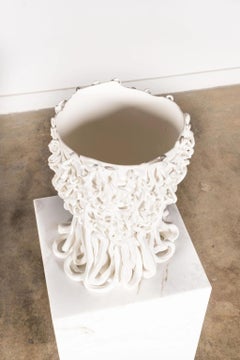 Corsi Medusa Vase (Large), Matte White by Gaetano Pesce