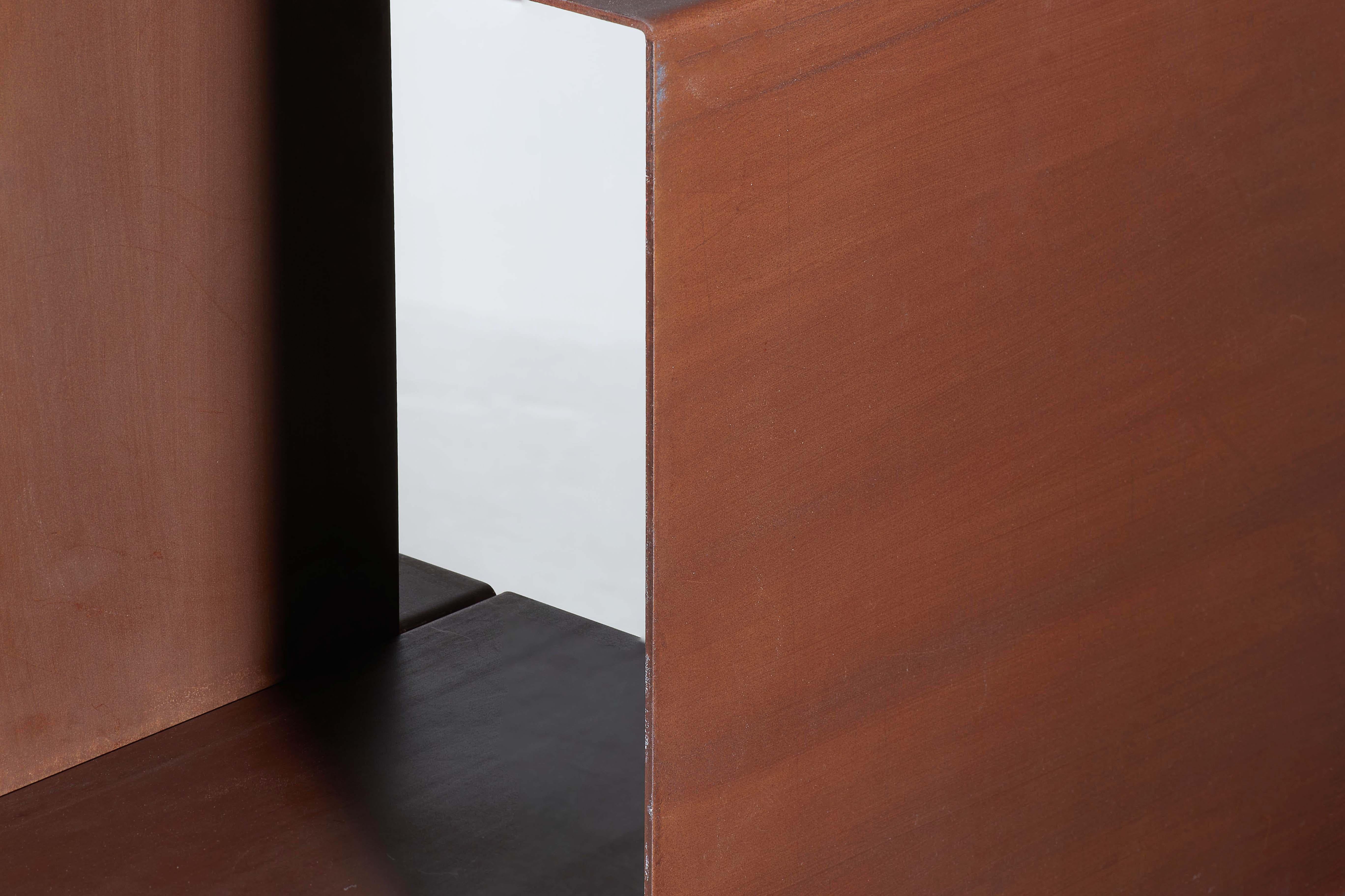Corten Steel Shelving Unit Produced by Secco Sistemi for the Conran Shop In Good Condition In London, GB