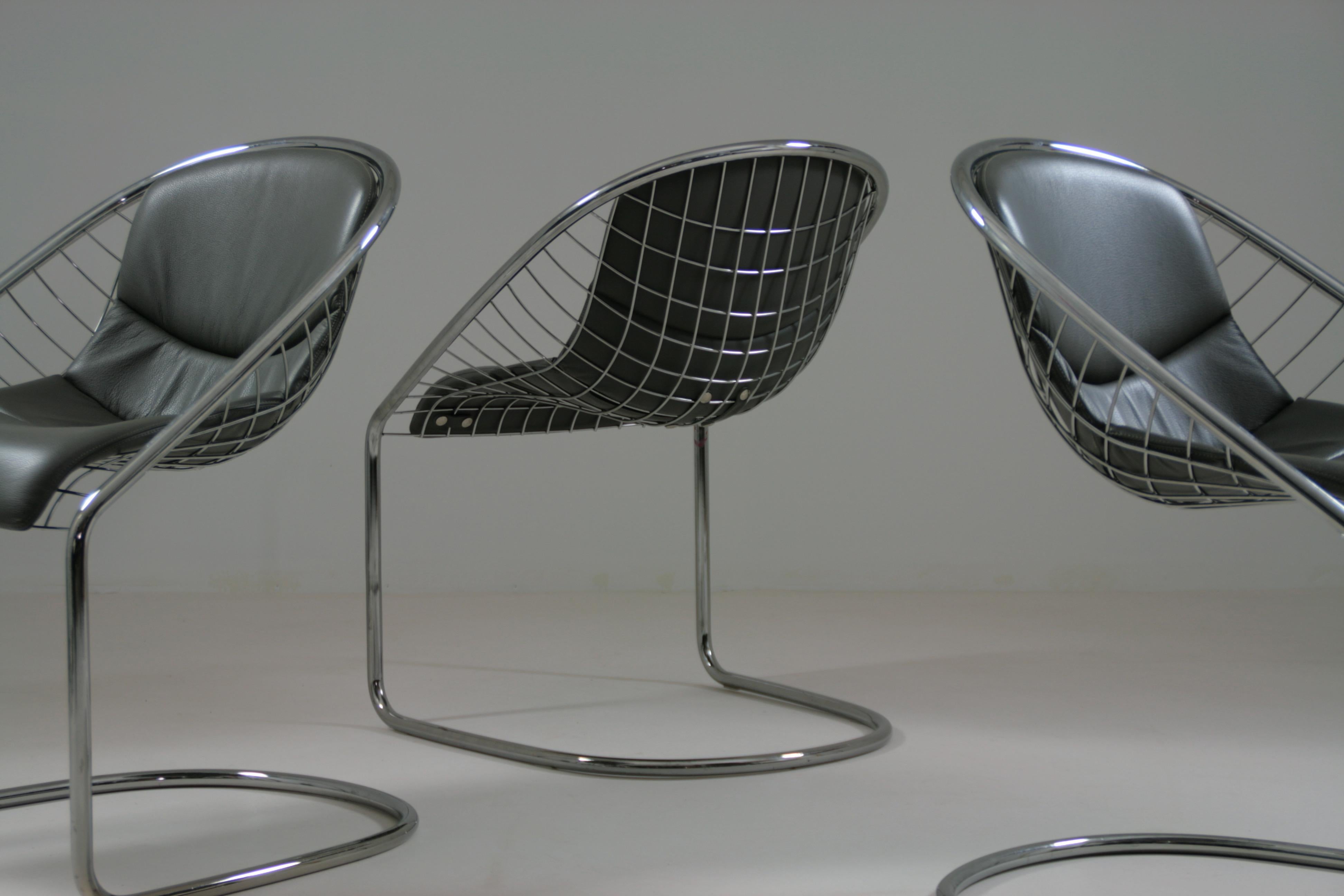 Cortina Chairs by Gordon Guillaumier for Minotti, 2000s, Set of 3 4