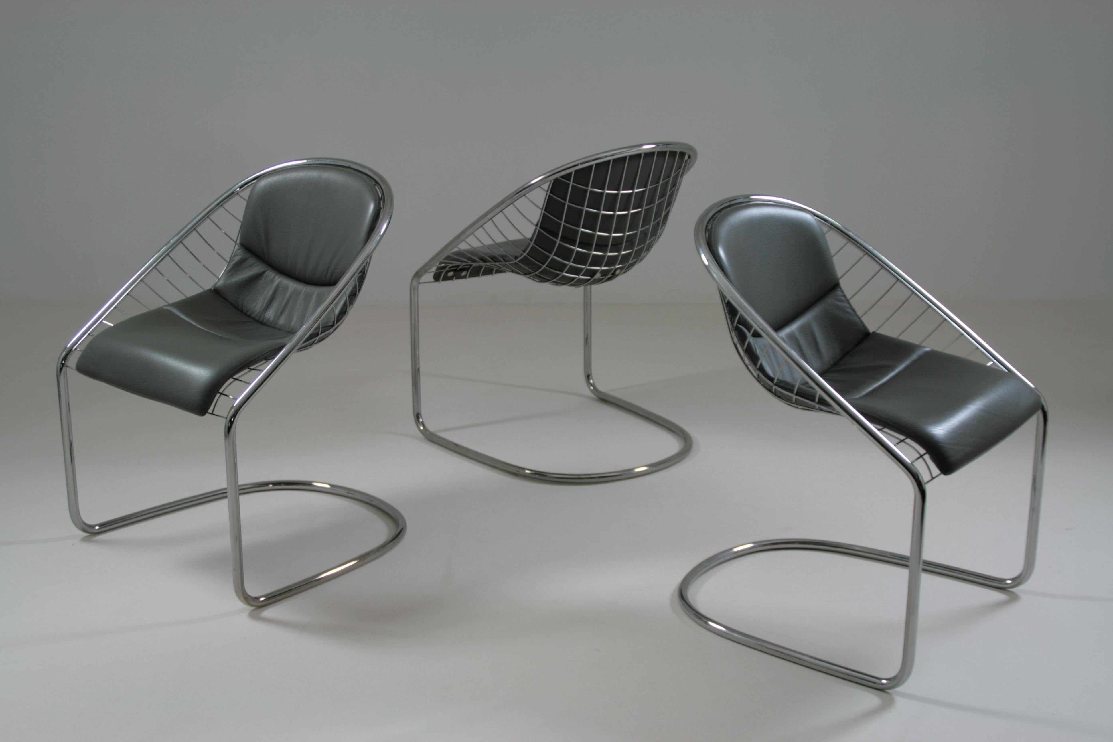 Cortina Chairs by Gordon Guillaumier for Minotti, 2000s, Set of 3 9