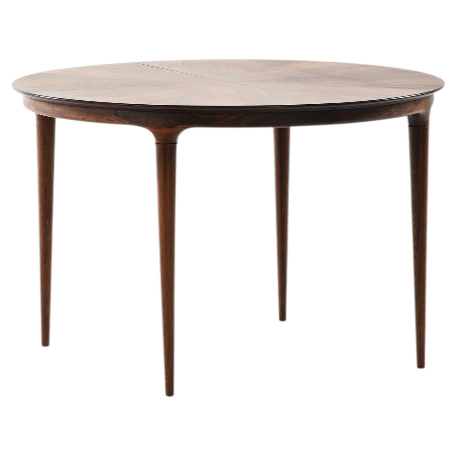 Mesa de comedor «Cortina», de haya y palisandro, diseñada por Svante Skogh, 1958