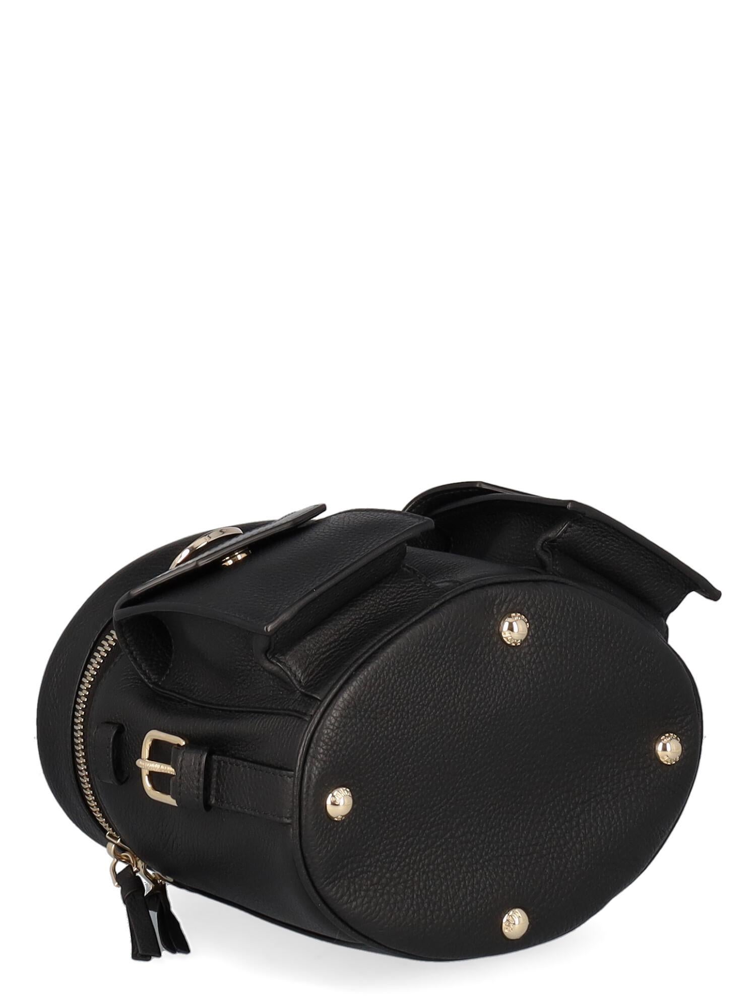 Corto Moltedo Women Backpacks Black Leather  For Sale 1