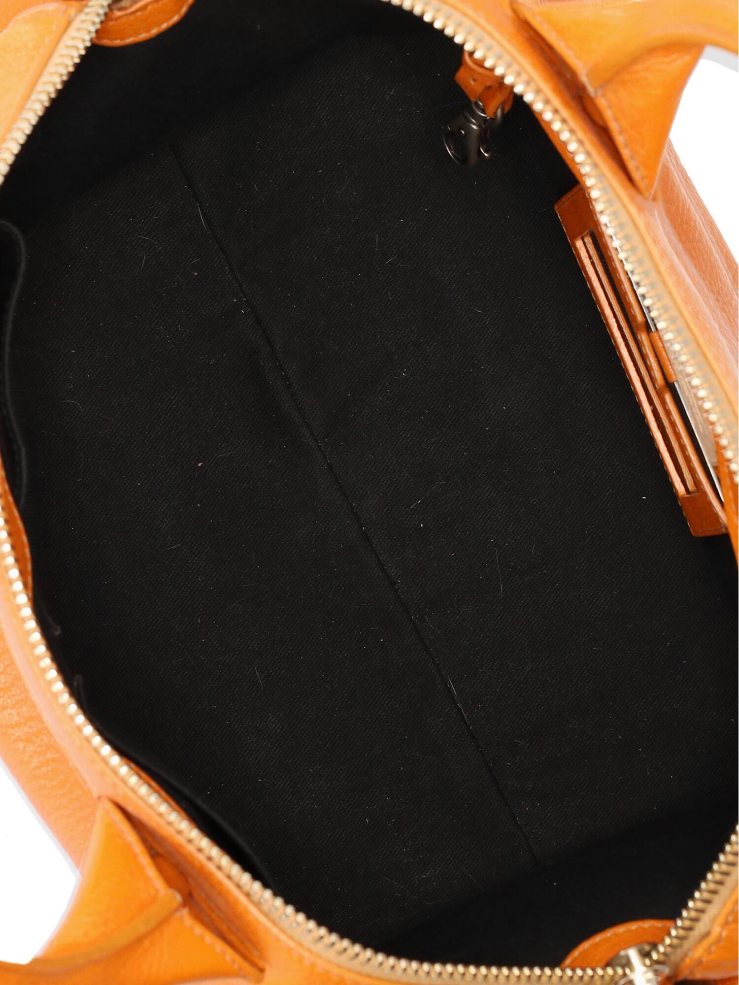 Corto Moltedo Women Handbags Orange Leather  For Sale 1