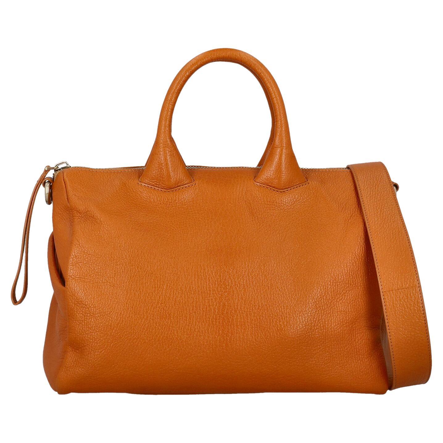 Corto Moltedo Women Handbags Orange Leather  For Sale