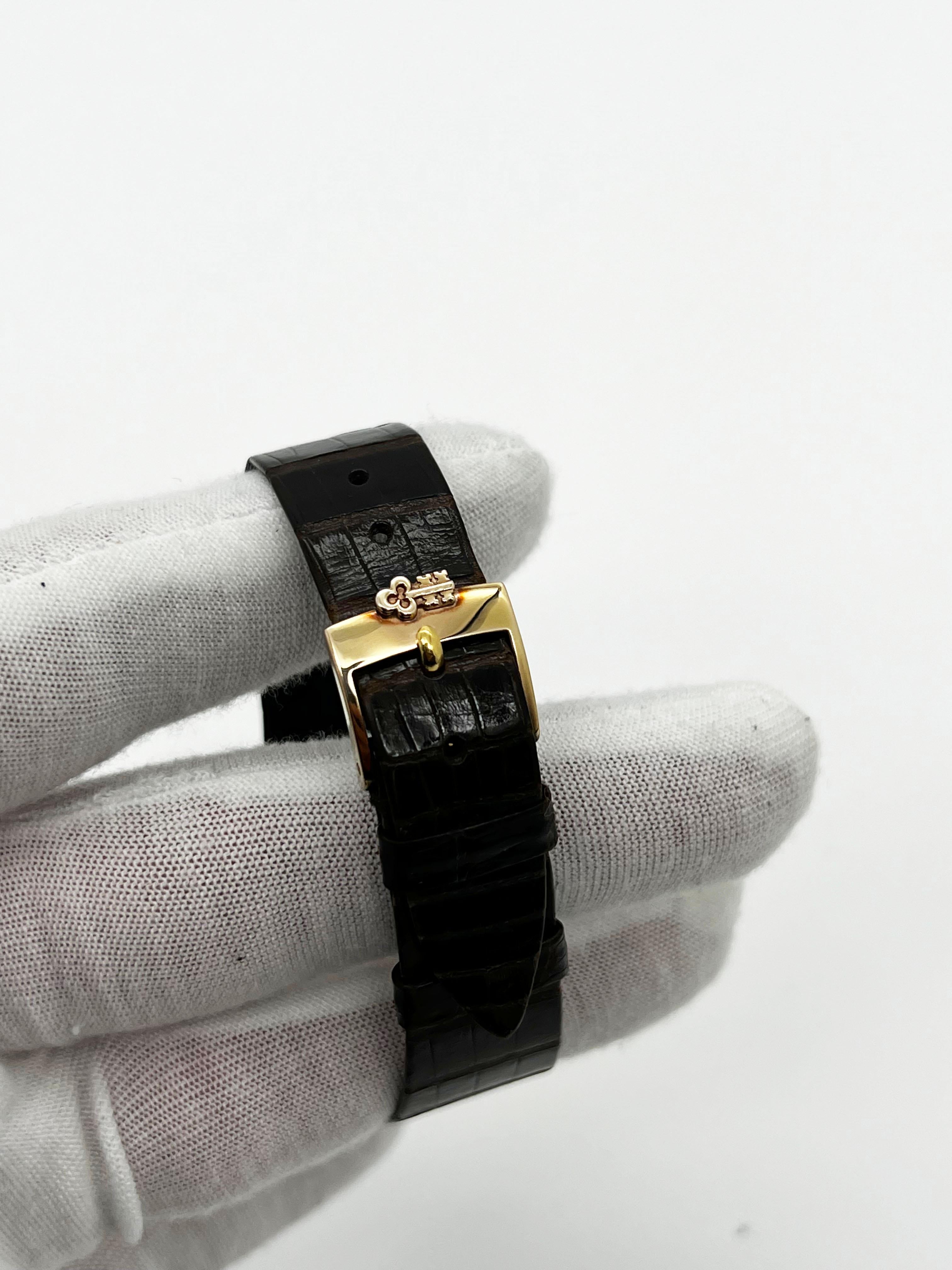 Corum $10 Münzuhr 1893 18K Gelbgold Lederarmband Reisetasche Papier im Angebot 3