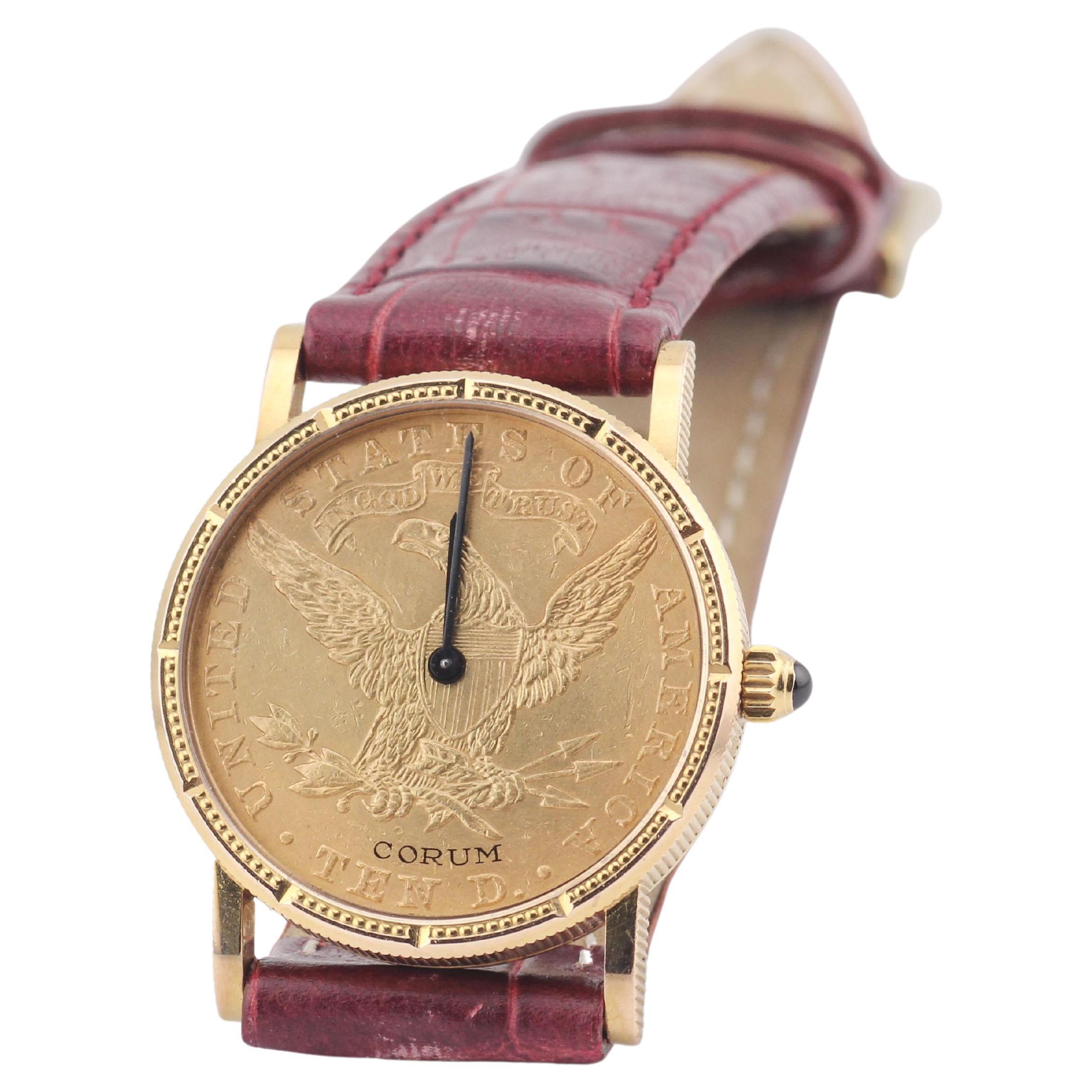 Corum $10 US Gold Coin Ladies Watch Manual Wind