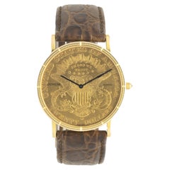 Corum 18 Karat $20 1898 Liberty Coin Wrist Watch