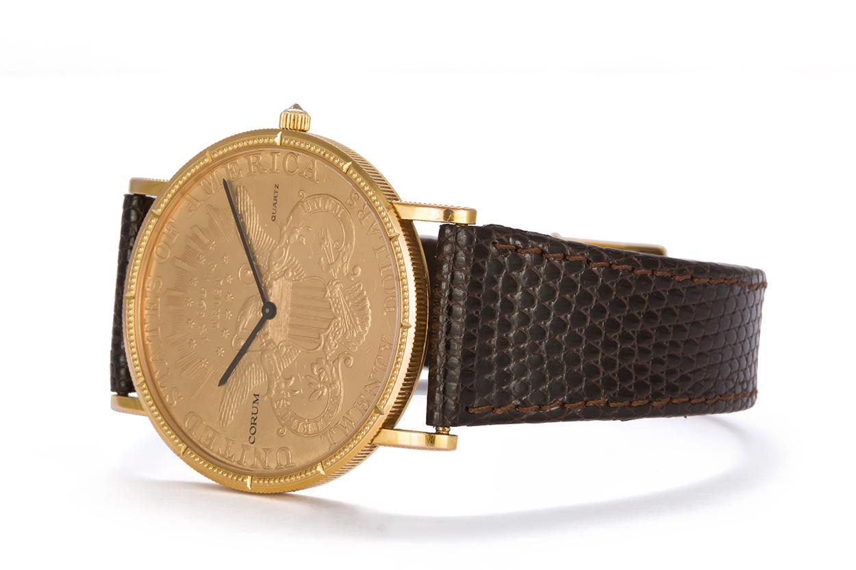corum 18k gold watch