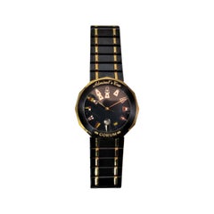 Vintage Corum, 18 Karat Yellow Gold and Steel "Admirals Cup" Quartz Bracelet Watch