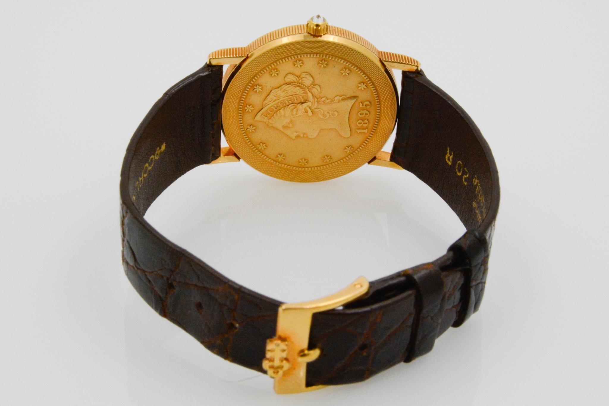 Corum 18 Karat Yellow Gold 10 Dollar 1865 Coin Watch 2