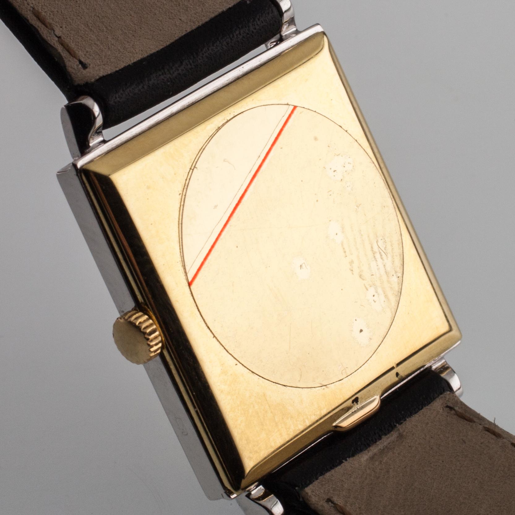 Corum 18k Yellow Gold Diamond Hand-Winding Watch with Leather Band 1