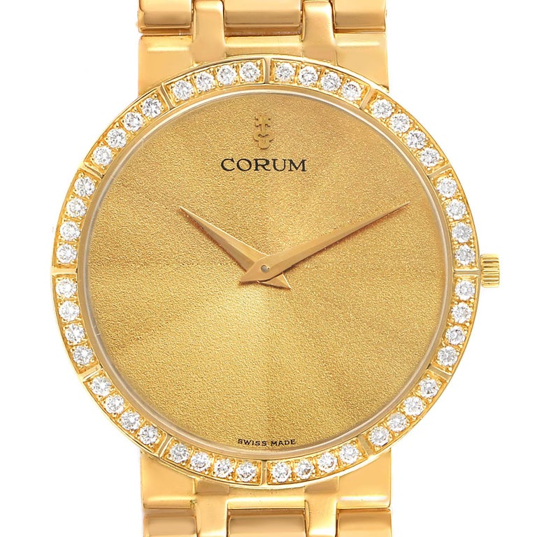 Mouvement De Montre Suisse Corum - Cadran Or 18 Carats, Quartz, Calibre 210001