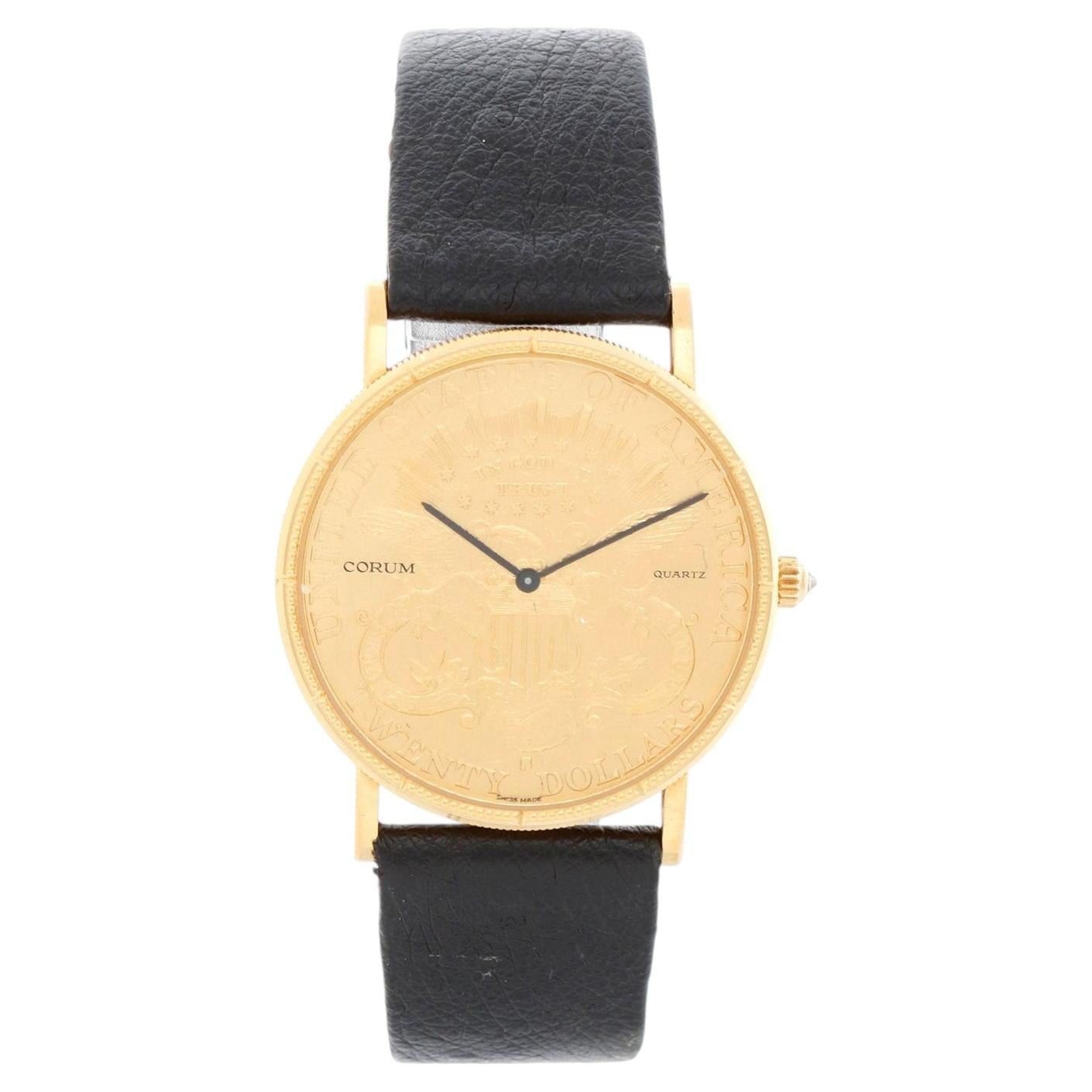 Corum 20 $ 1897 18-Karat-Liberty-Goldmünze Herren-Quarzuhr