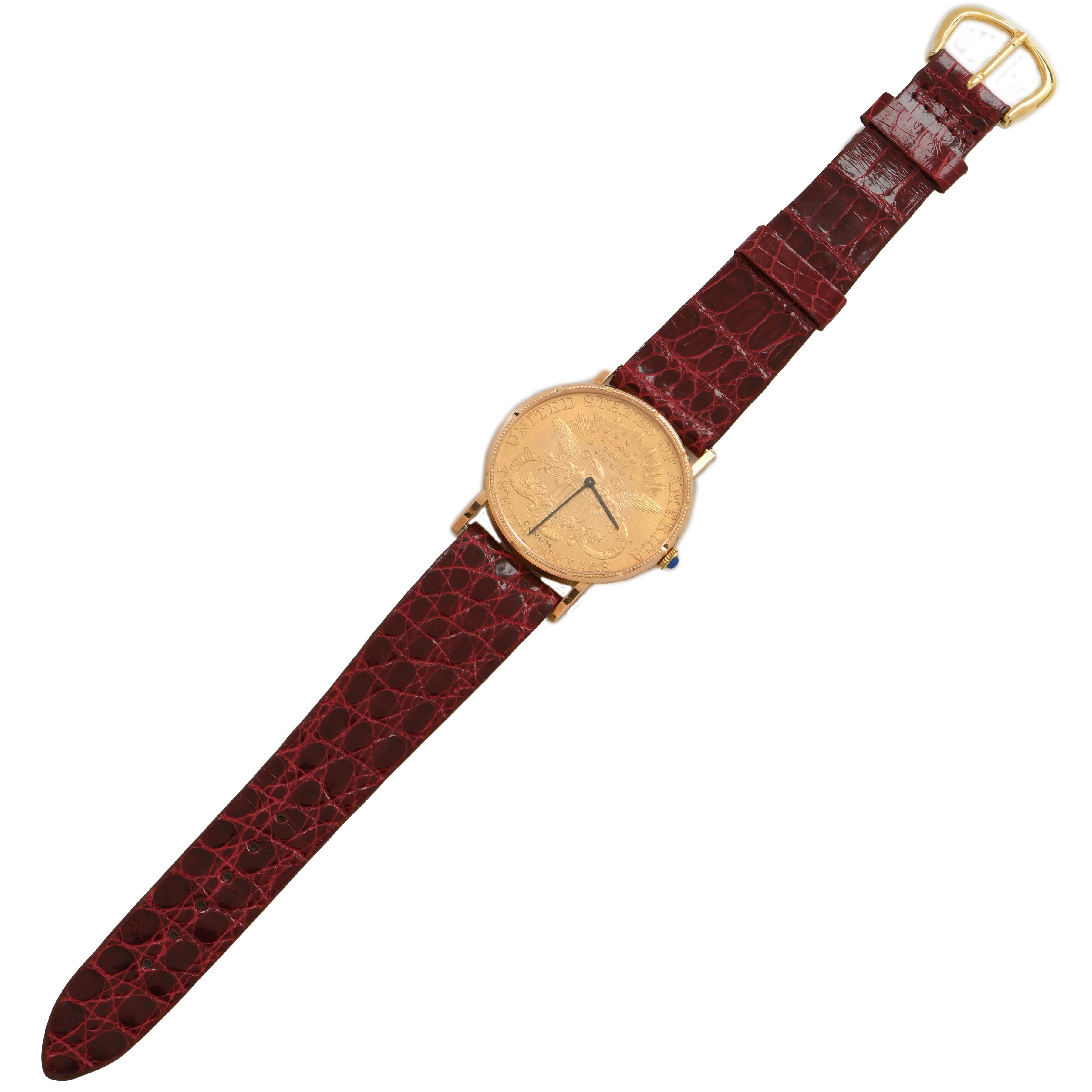 Corum 20 Dollar Gold Coin Manual Watch en vente 1