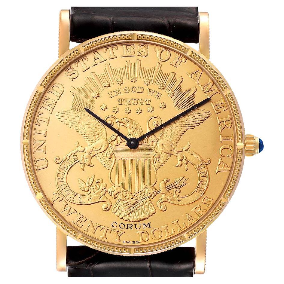 Corum 20 Dollars Double Eagle Yellow Gold Coin Mechanical Mens Watch 1904
