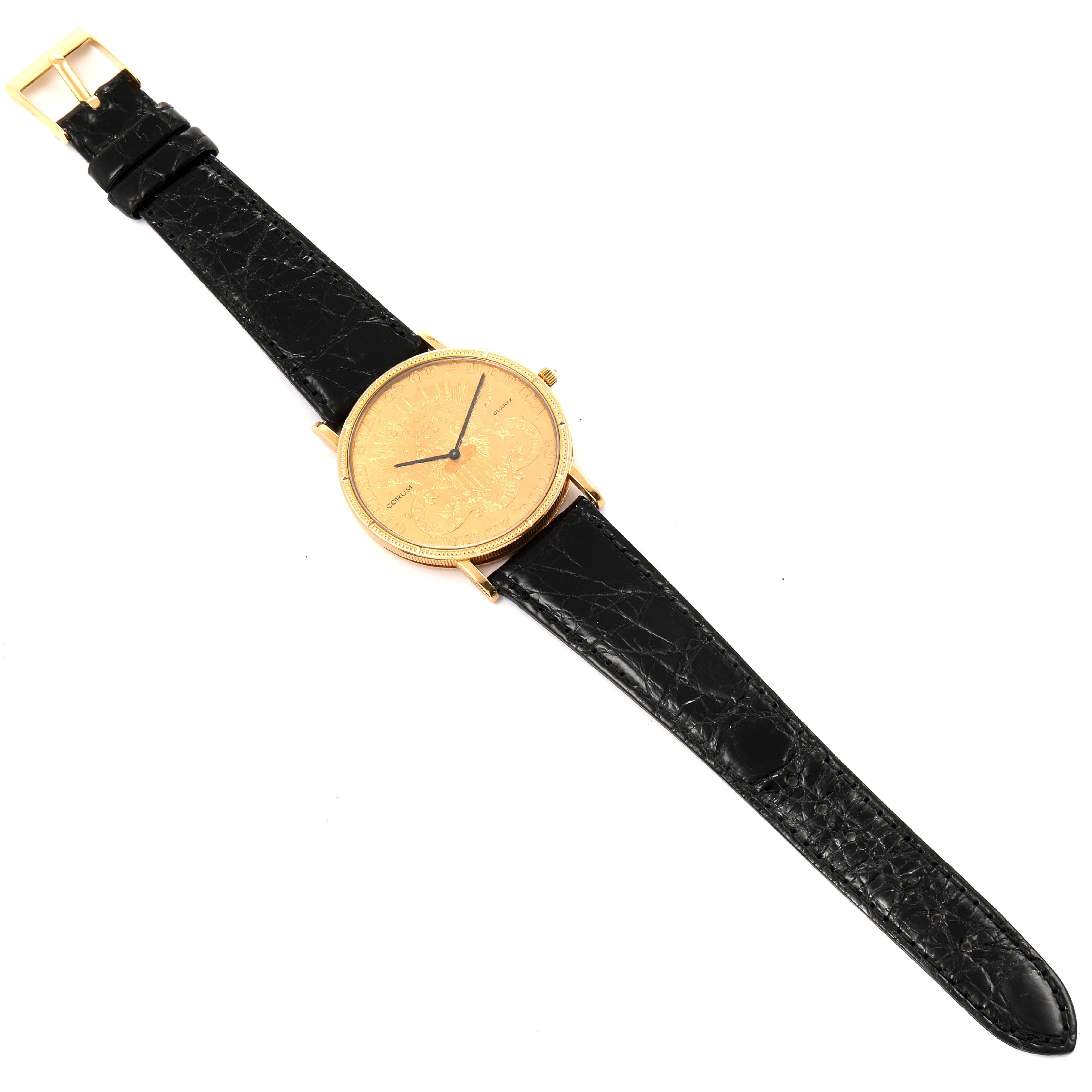 Corum 20 Dollars Double Eagle Yellow Gold Coin Year 1900 For Sale 5