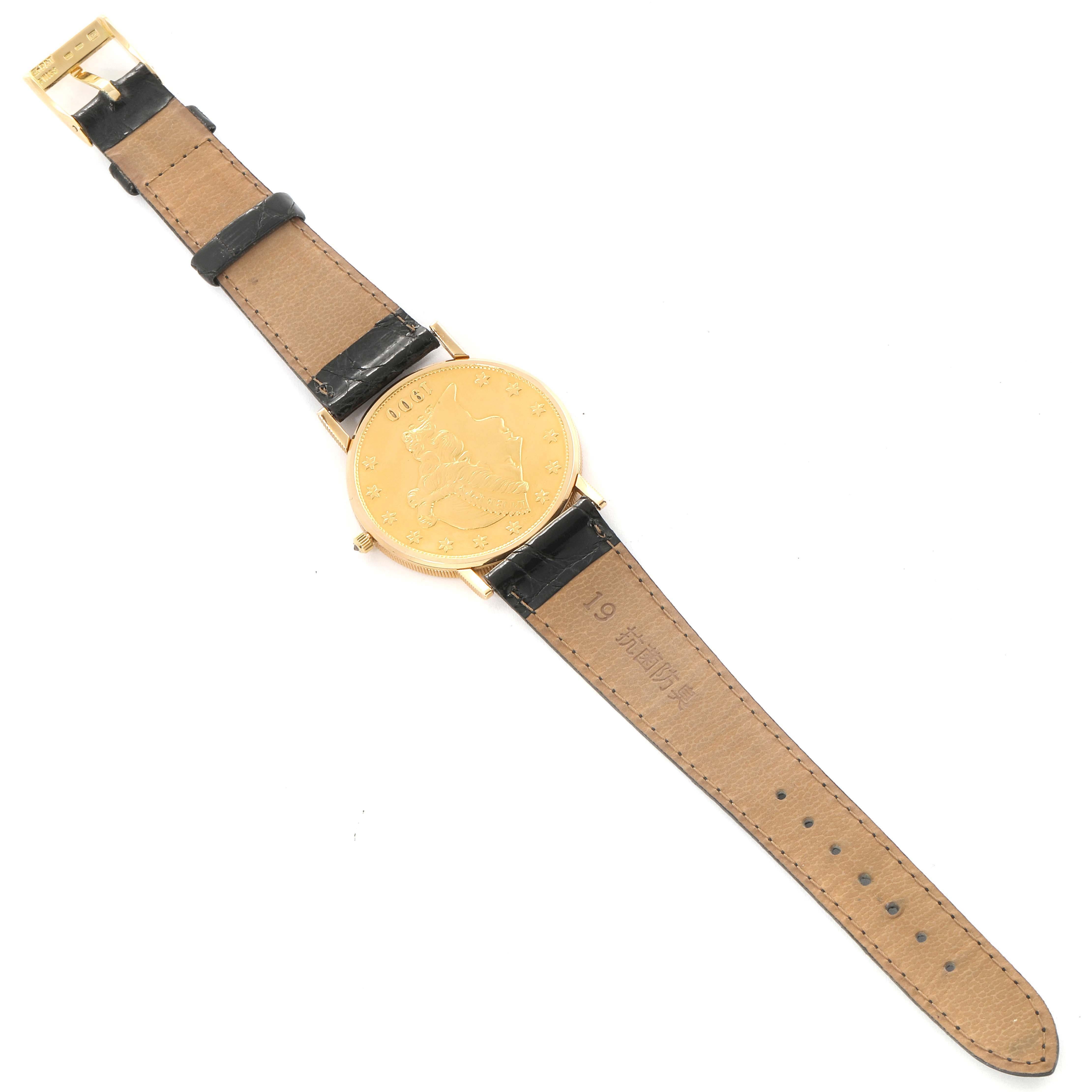 Corum 20 Dollars Double Eagle Yellow Gold Coin Year 1900 For Sale 6