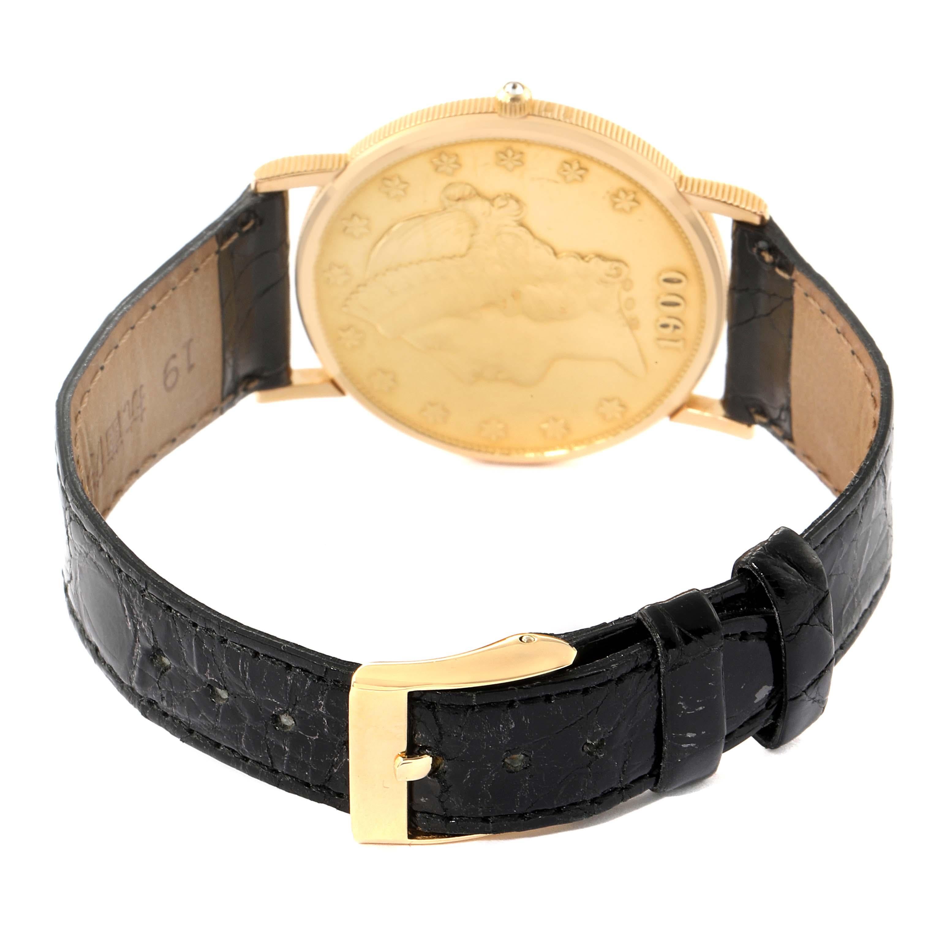 Corum 20 Dollars Double Eagle Yellow Gold Coin Year 1900 For Sale 4