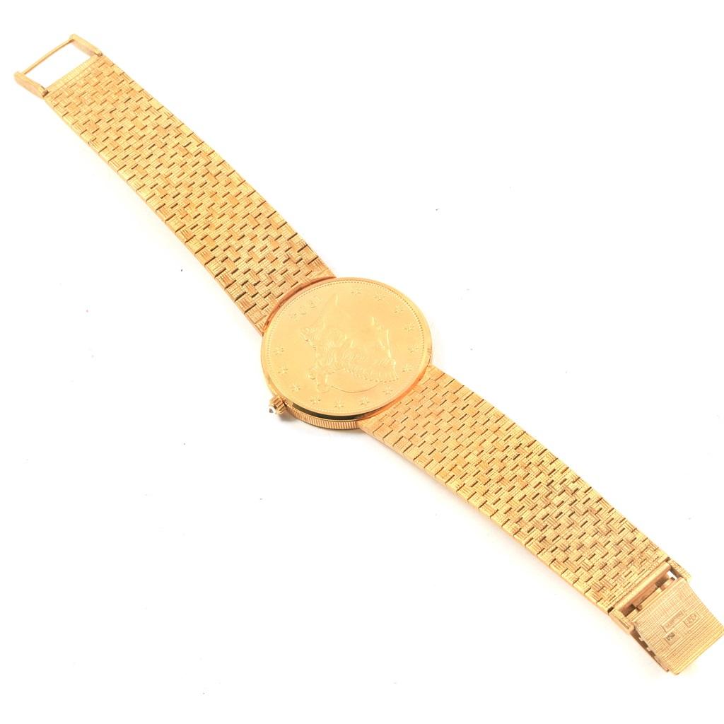Corum 20 Dollars Double Eagle Yellow Gold Coin Year 1904 Men's Watch For Sale 2