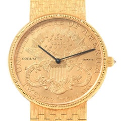 Corum 20 Dollars Double Eagle Yellow Gold Coin Year 1904 Men's Watch