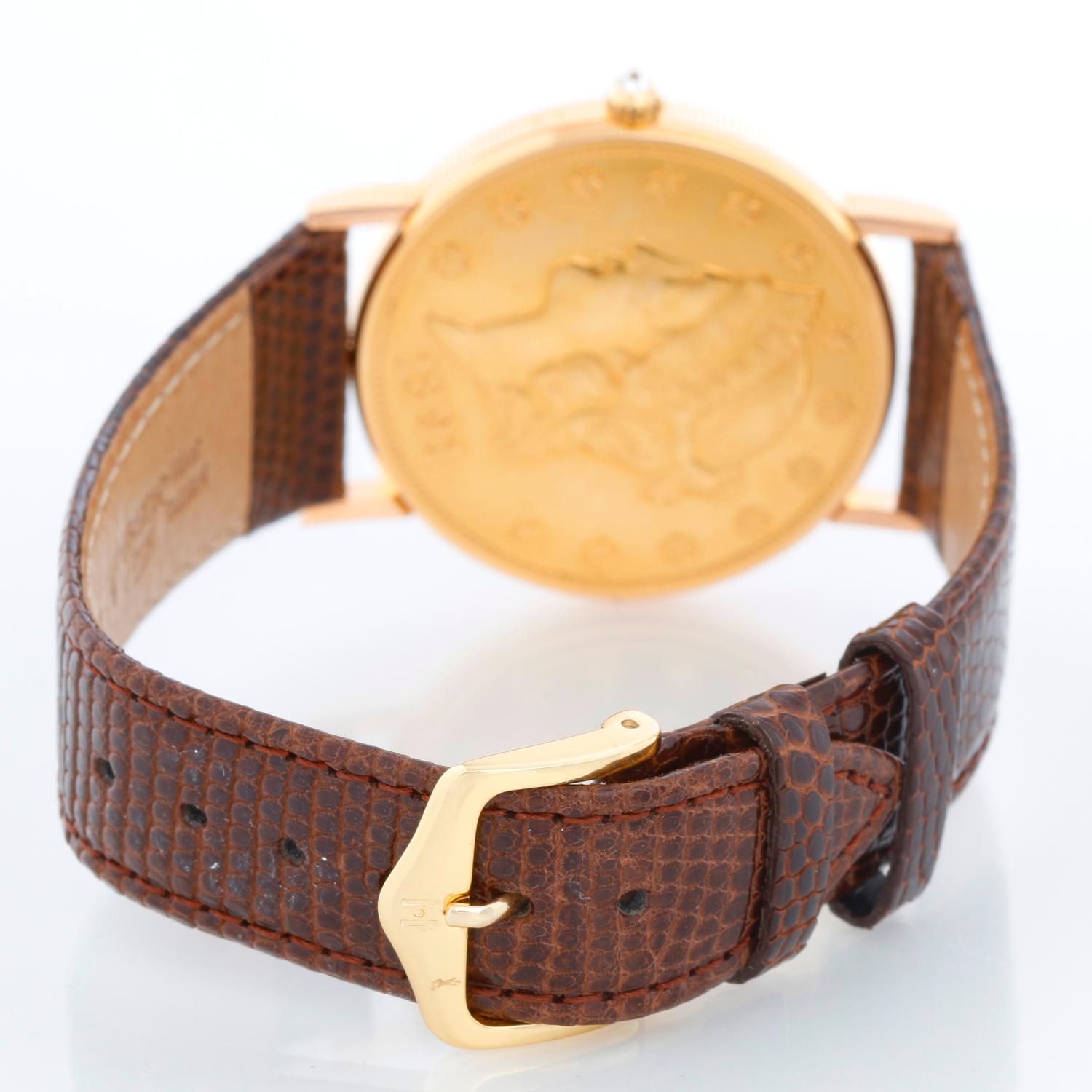 corum 20 dollar gold piece watch