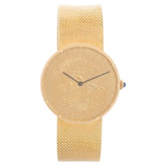 Orologio al quarzo Corum da uomo 36 mm con moneta d'oro da 20 dollari Liberty Double Eagle