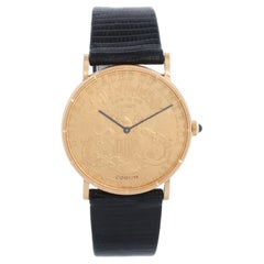 Corum $20 Liberty Gold Coin Montre à quartz pour hommes 1904