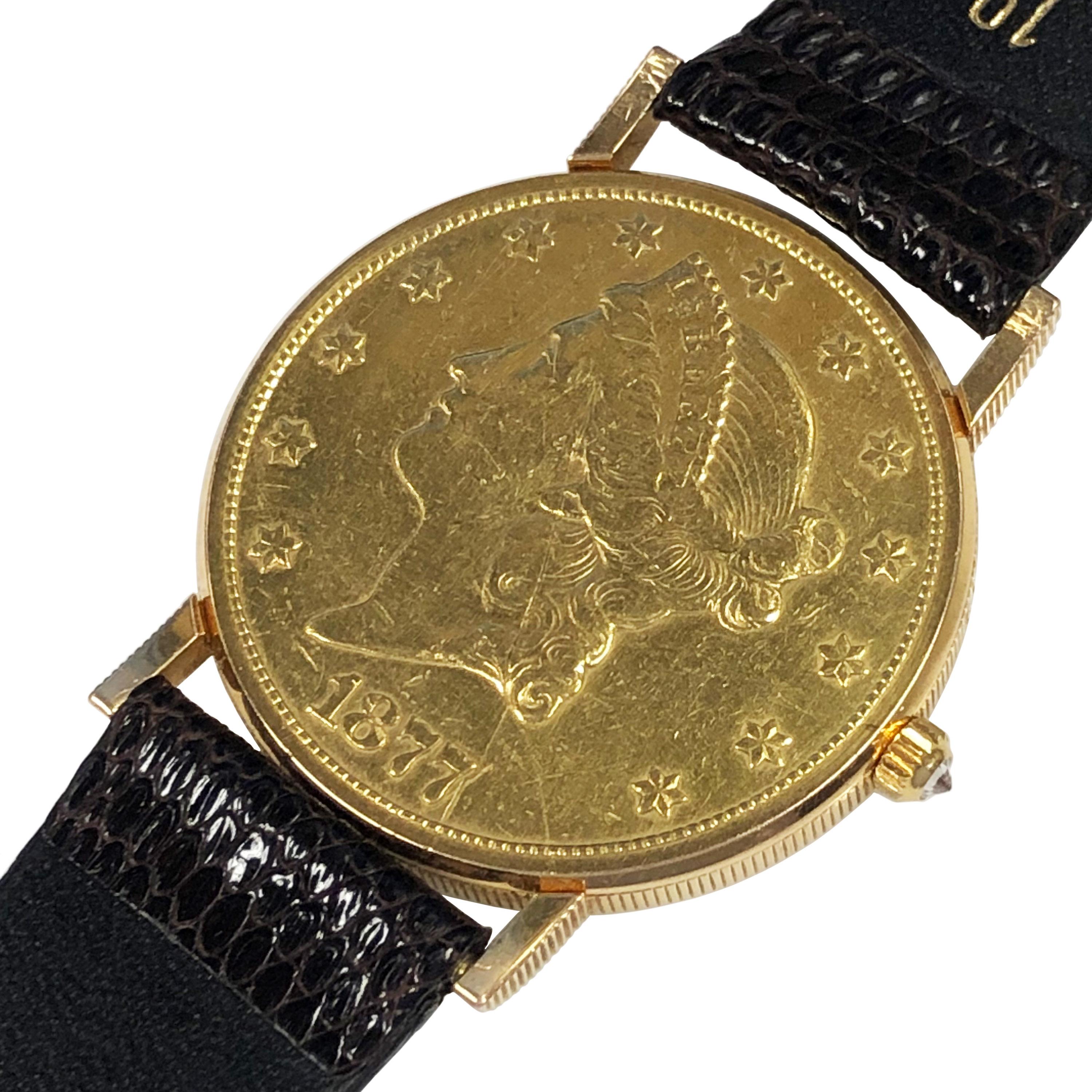 1877 gold 20 dollar coin