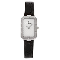 Corum 24 706 59 18k White Gold Silver Dial Quartz Watch