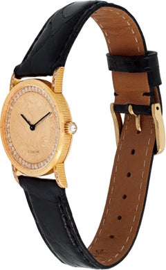 Corum $5 Coin Diamond & Yellow Gold Manual Wristwatch