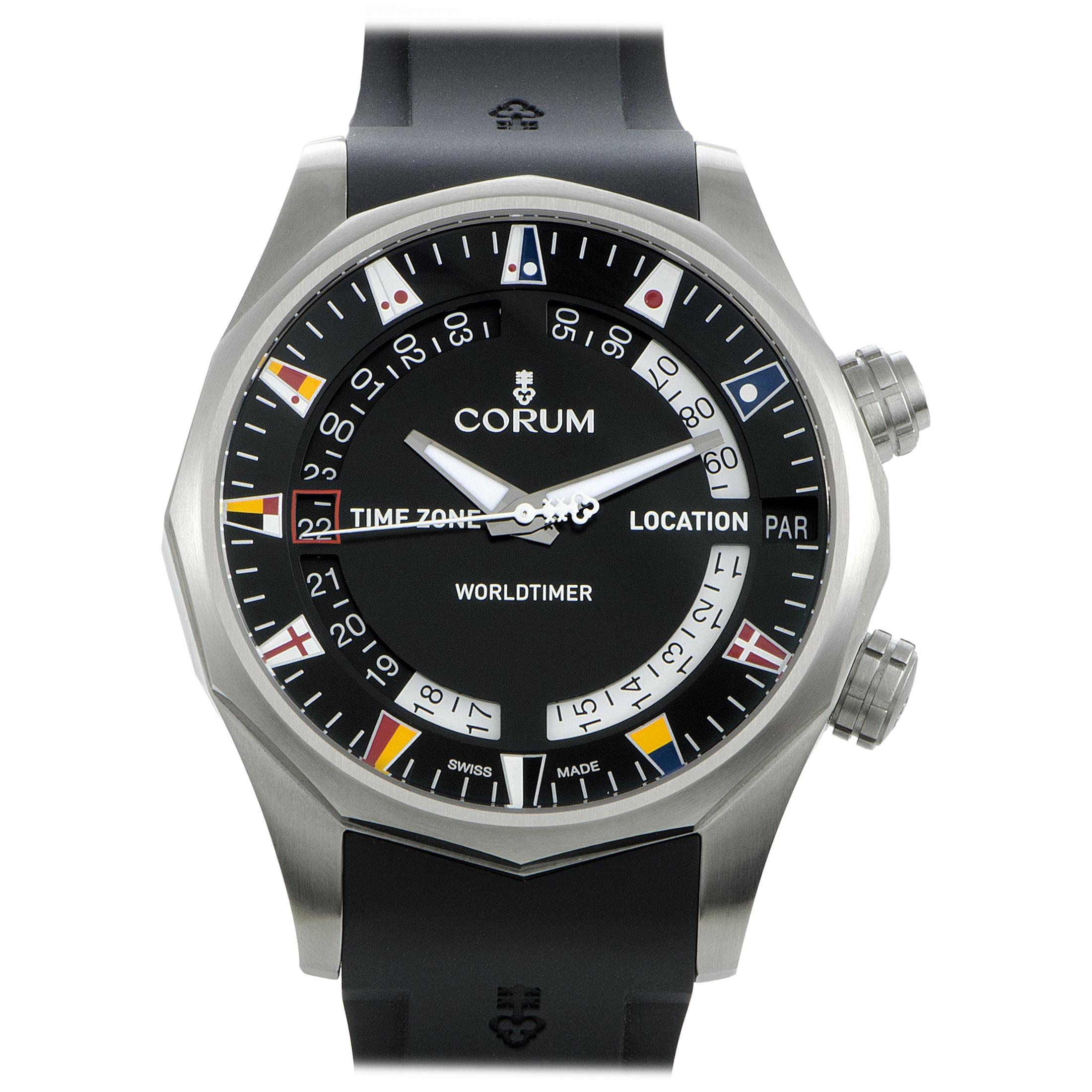Corum Admiral Legend 47 Worldtimer Watch A637/02744 - 637.101.04/F371 AN02
