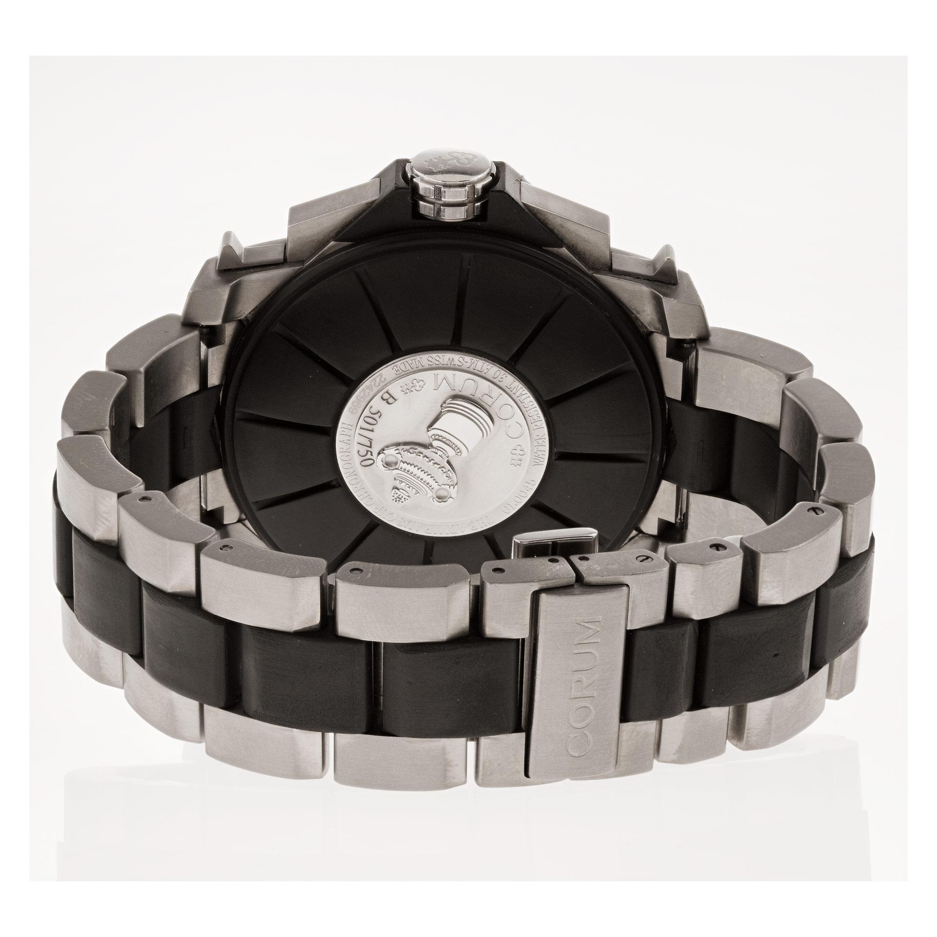 Men's Corum Admirals Cup in Titanium and Stainless Steel Wristwatch