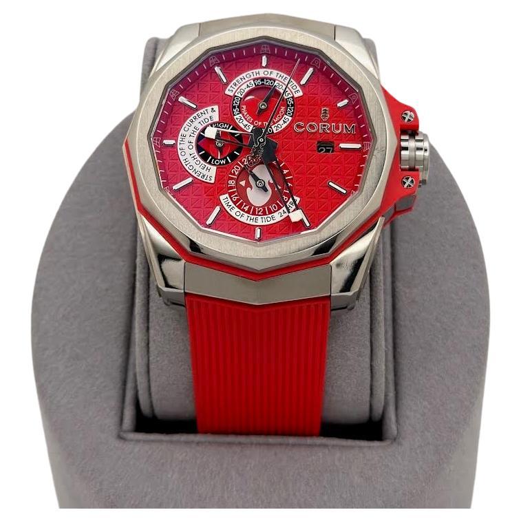 Corum Admiral
s Cup AC One 45 Tides 277.101.04/F376 AR12 45mm Red Dial Titanium For Sale