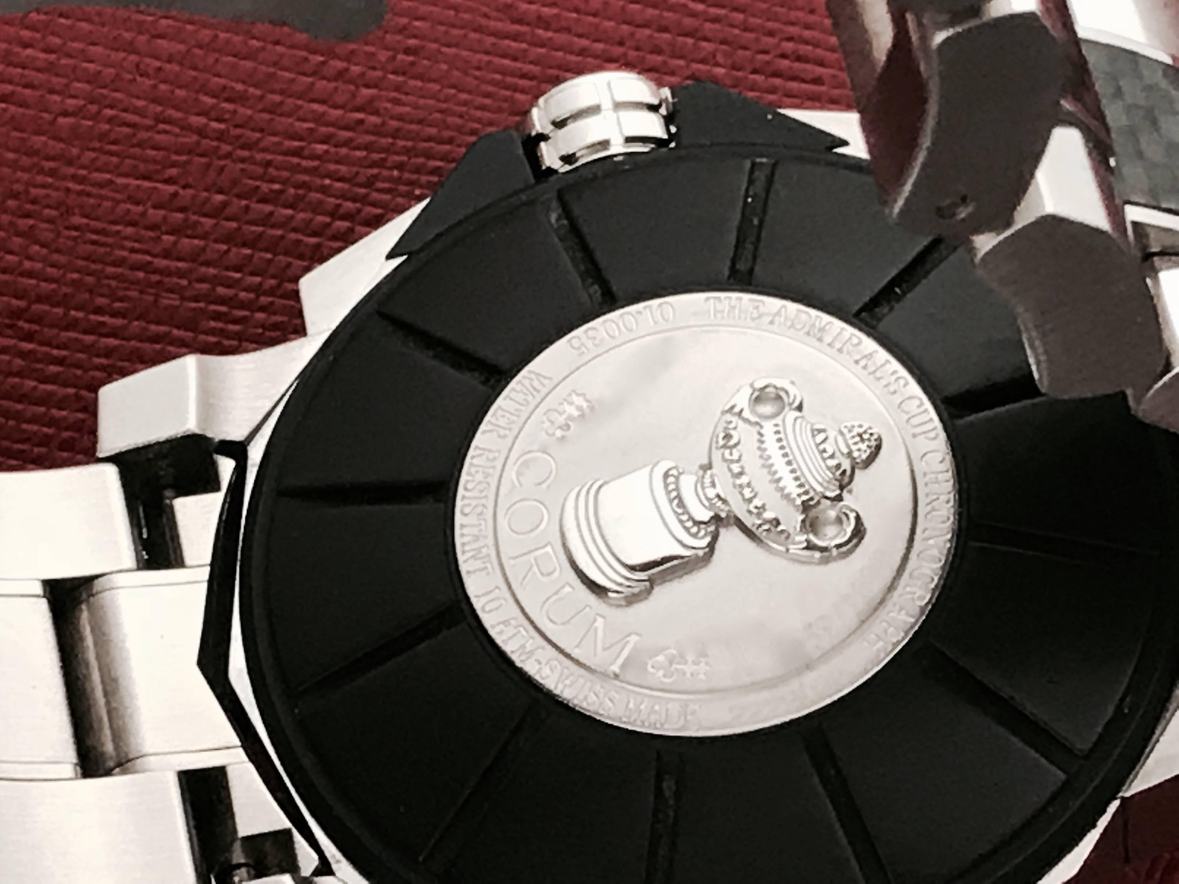 Contemporary Corum Admiral's Cup Challenge 44 Limited Edition Rattranpante Chronograph