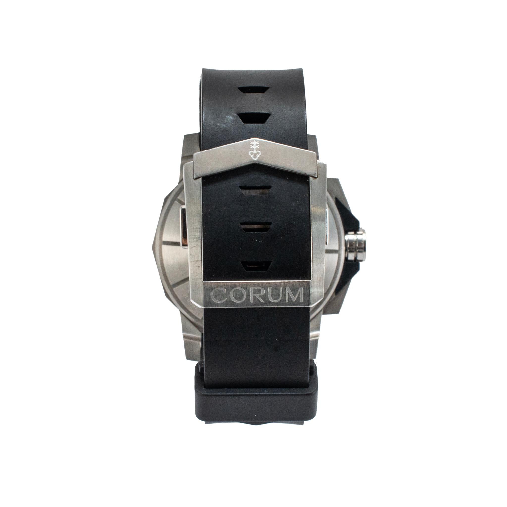 Orologio Corum Admiral's Cup Challenge 44MM 01.0007 Cronografo Automatico in Acciaio in vendita 2