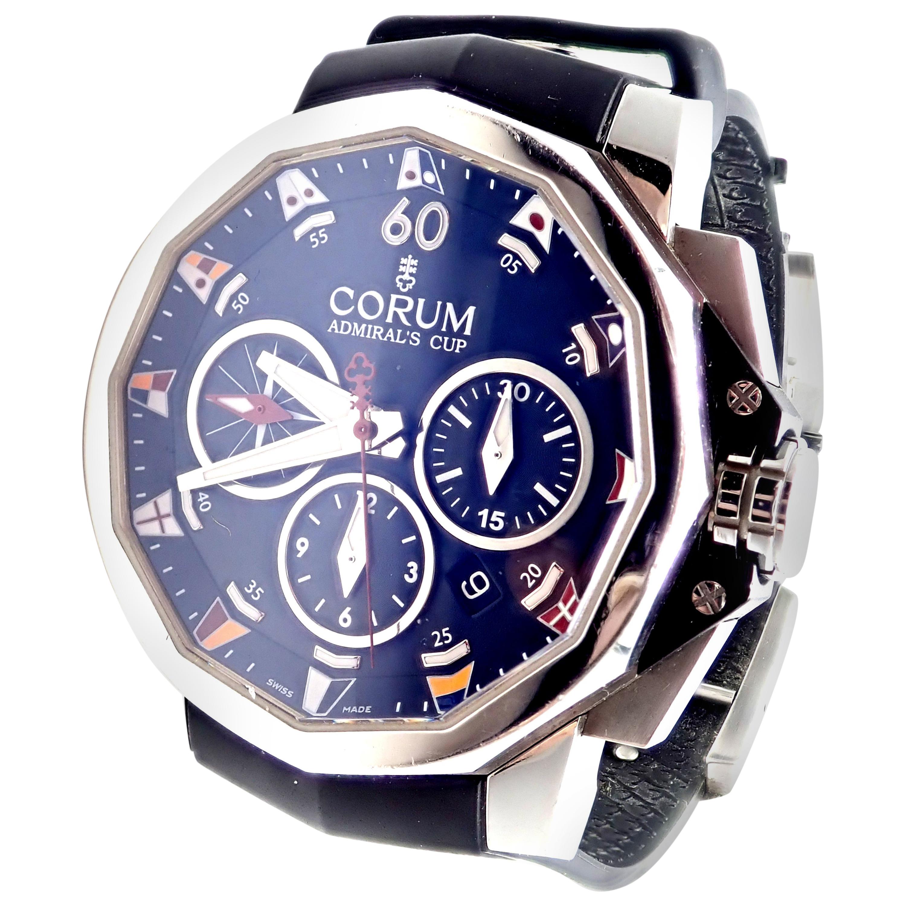 Corum Admiral's Cup Challenger Black Automatic Chronograph Watch