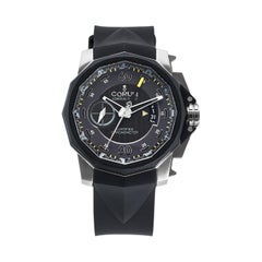 Corum Admirals Cup Chronograph Stainless Steel Black Rubber Watch