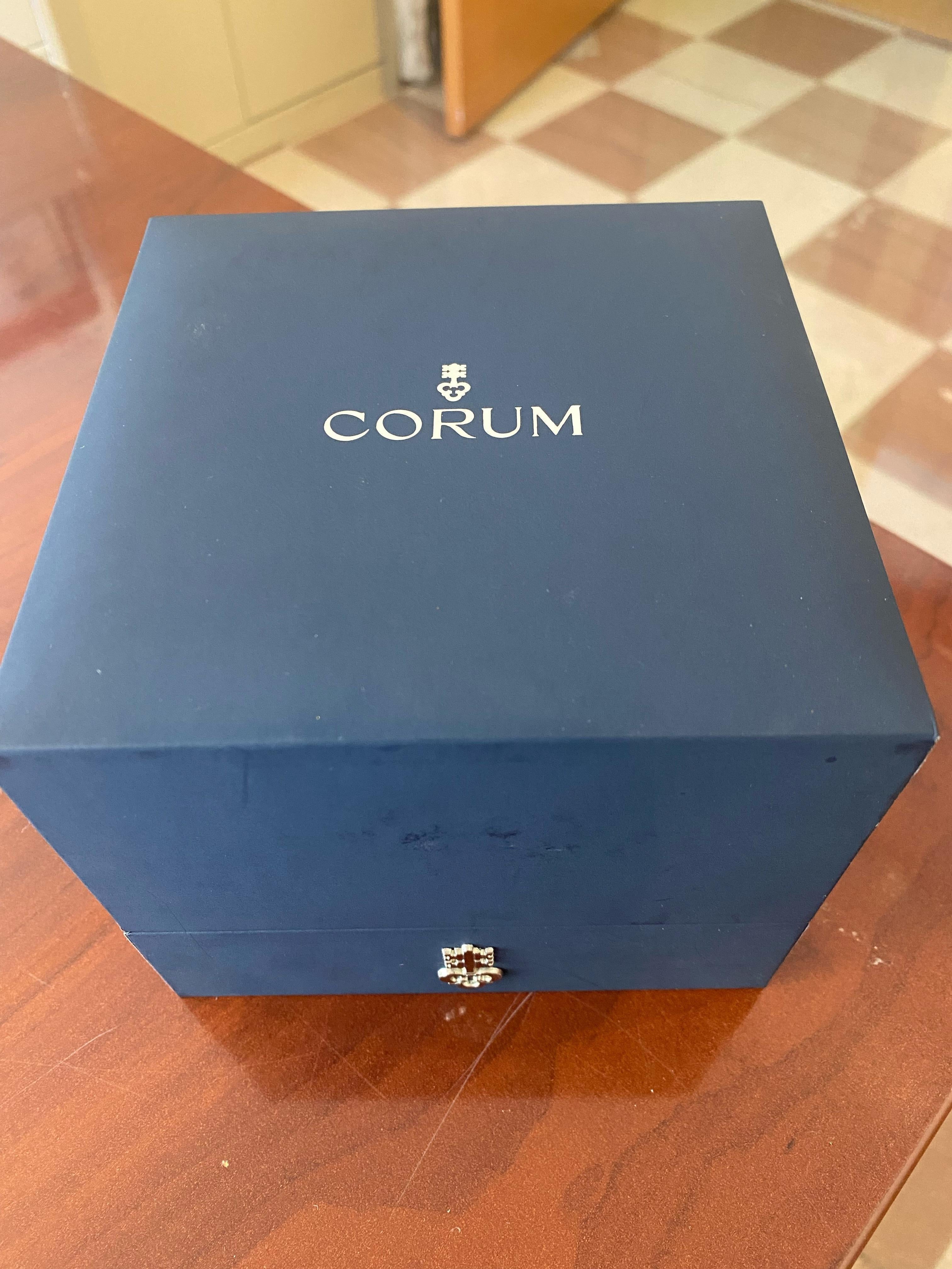 Corum Admiral's Cup Competition Automatic Black Dial Watch 94793104.0371 In Excellent Condition For Sale In Miami, FL