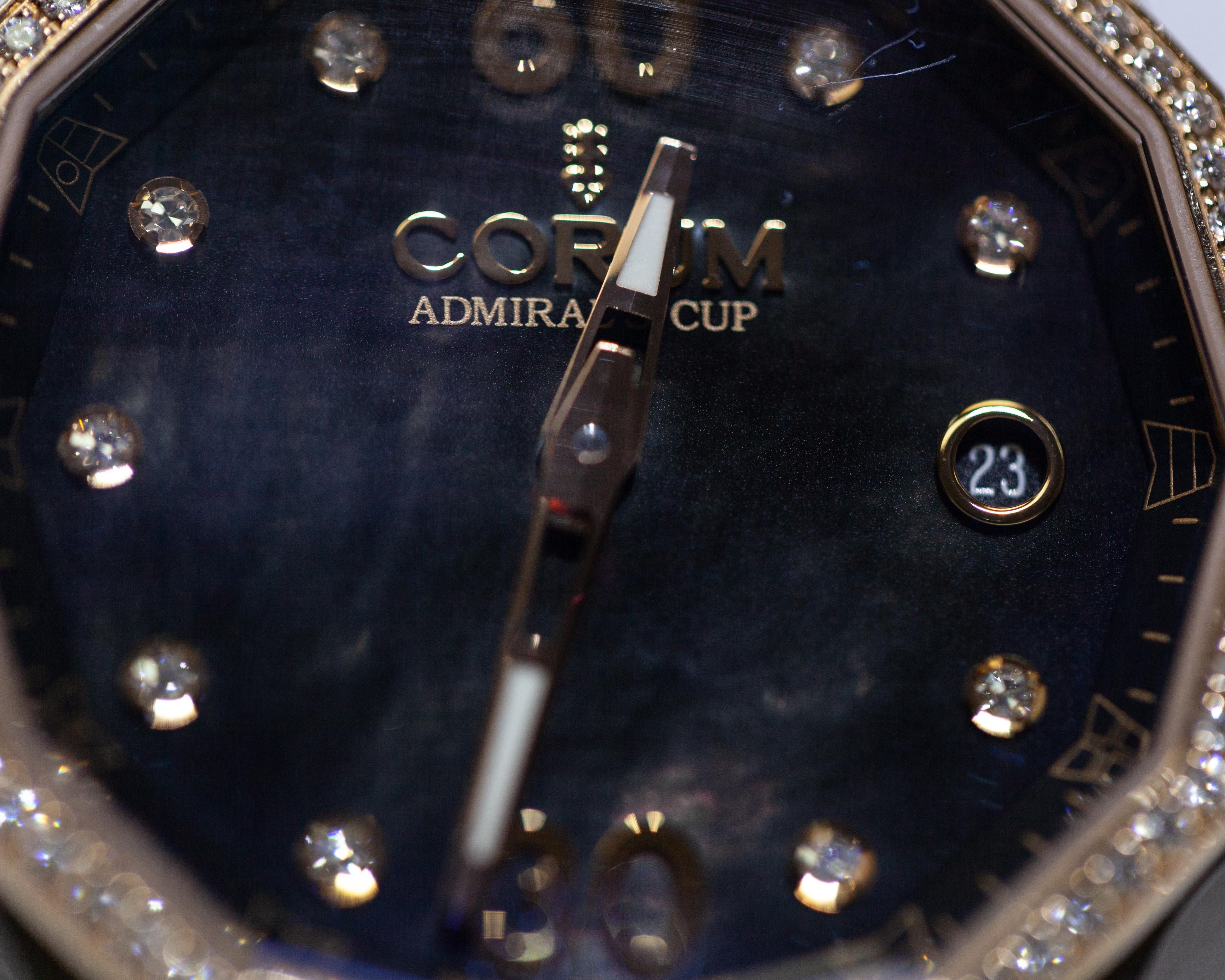 corum admirals cup 18k gold