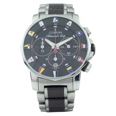 Used Corum Admiral's Cup Stainless Steel Automatic Chronograph Watch 985.631.20 LE