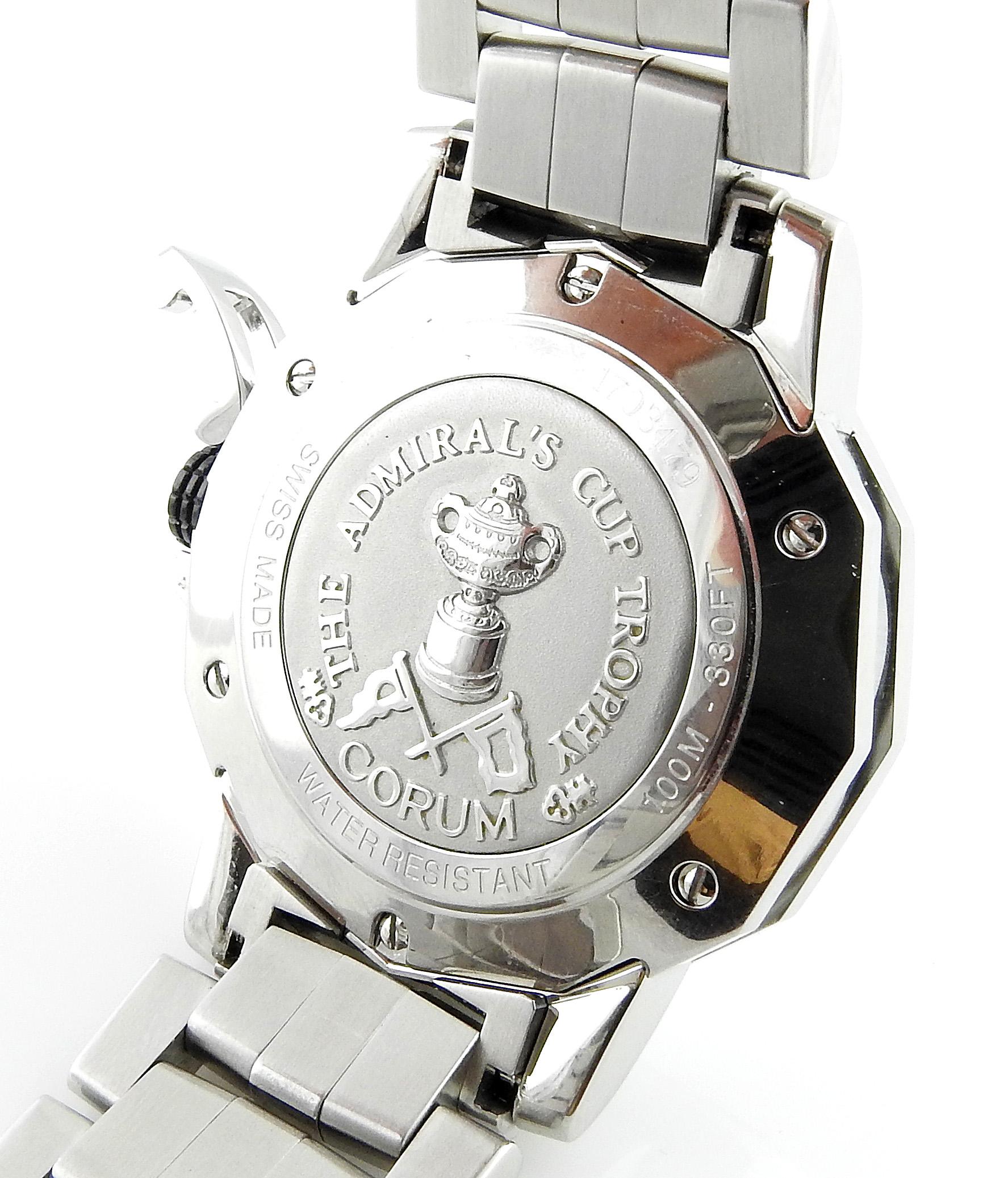 Corum Admiral's Cup Trophy Automatic Men's Watch Stainless Steel Box/Papers 1