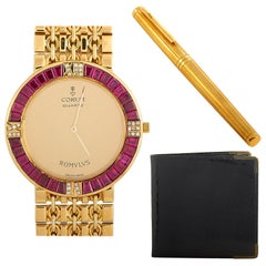 Set montre:: stylo et porte-monnaie Corum et Asprey