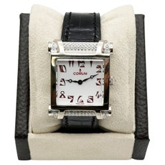 Corum Antika 024.653.69 Ladies 18K White Gold Factory Diamond Bezel