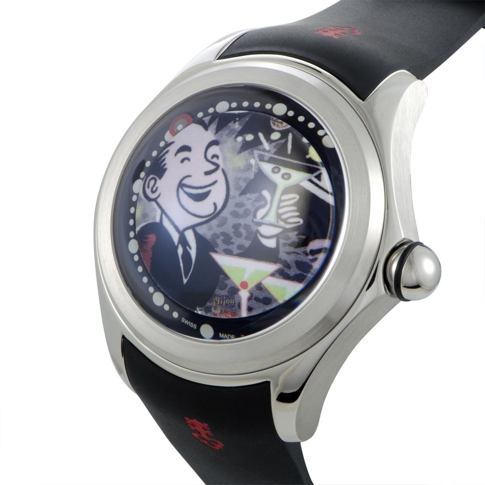 Frequently dubbed The King of Pop Art for his intriguingly innovative and aesthetically ingenious works of great variety, Nelson de la Nuez teamed up with Corum to create designs of unparalleled spirit and refreshing allure, as seen in this amazing