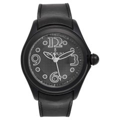 Corum Black PVD Coated Stainless Steel Leather Bubble Limited Edition 47mm