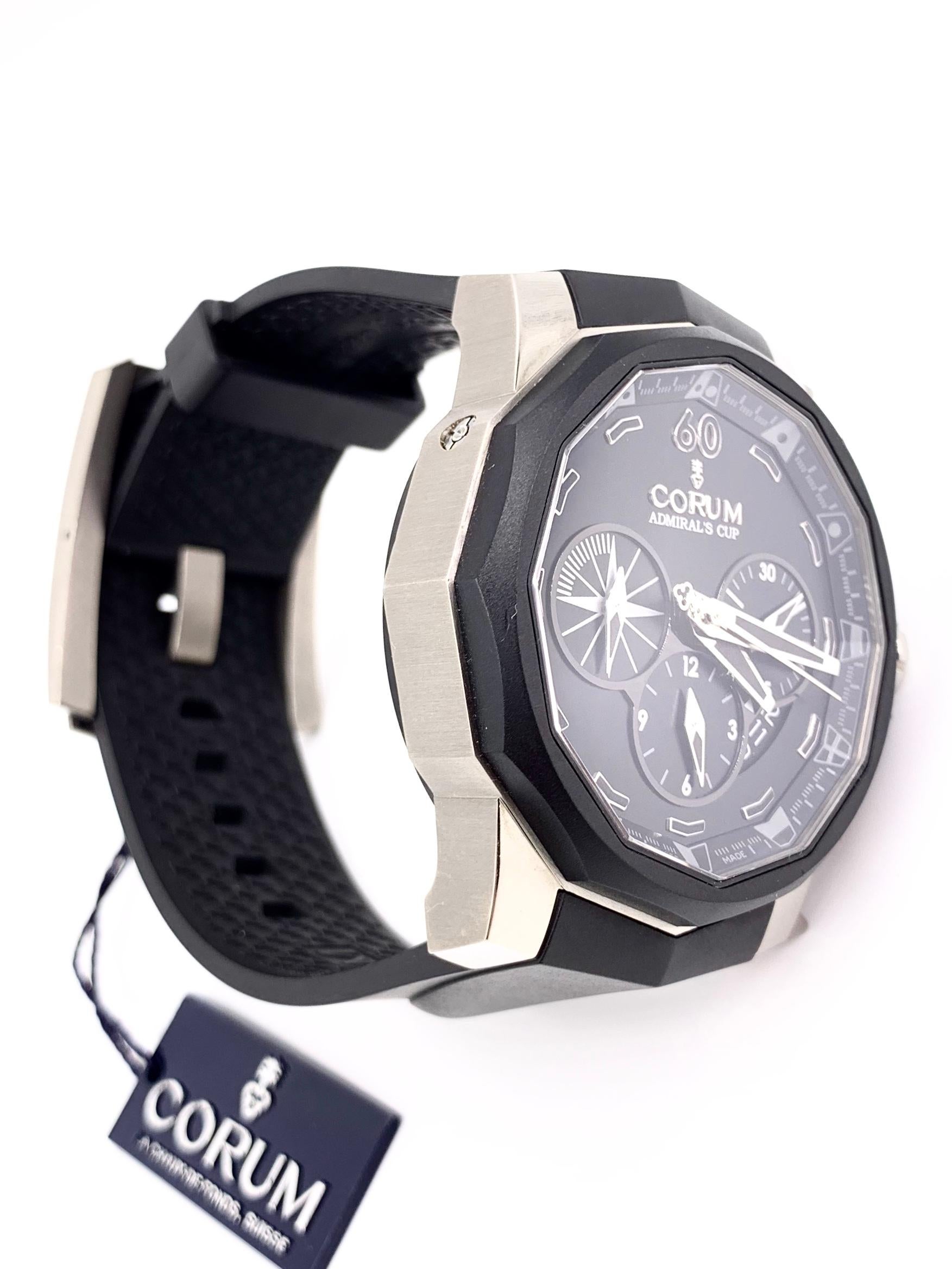 corum admiral's cup competition 48 titanium watch