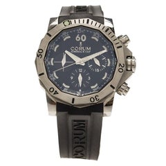Used Corum Black Titanium Admiral's Cup Seafender Chronograph Men's Wristwatch 46MM