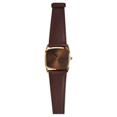 Corum Brown Dial Watch in 18K Yellow Gold, 1970s