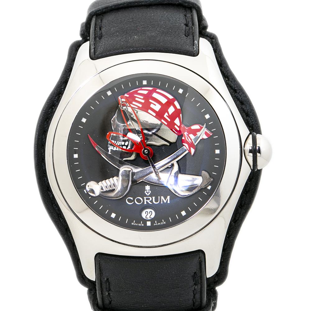 Corum Bubble 082.150.20 Privateer Skull Collector Series Limited Watch 45mm